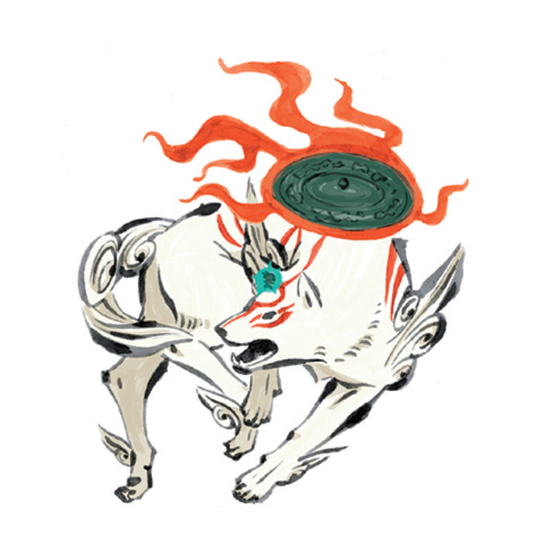 Okami Art  Okami, Amaterasu, Artwork